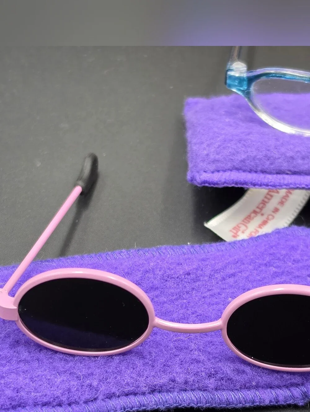 3 Pairs Of American Girl Glasses - 1 Missing Lens See Photos For Flaw